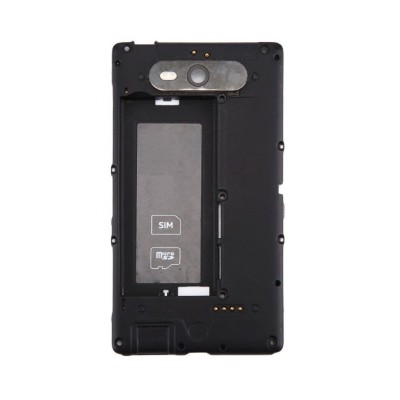 Lcd Frame Middle Chassis For Nokia Lumia 820 Grey By - Maxbhi Com