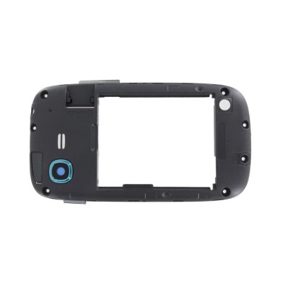 Lcd Frame Middle Chassis For Samsung Galaxy Pocket Y Neo Gts5312 With Dual Sim Grey By - Maxbhi Com