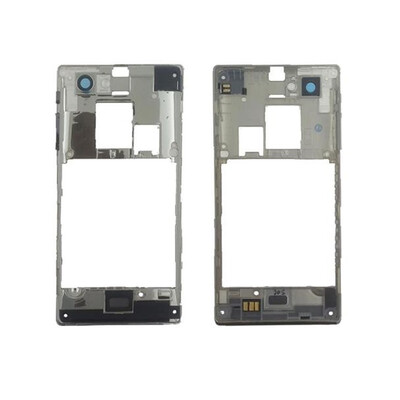 Lcd Frame Middle Chassis For Sony Xperia J St26a Black By - Maxbhi Com