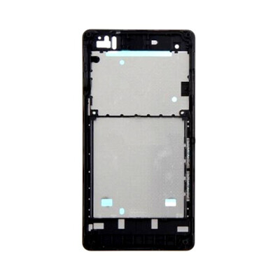 Lcd Frame Middle Chassis For Sony Xperia Vl Black By - Maxbhi Com