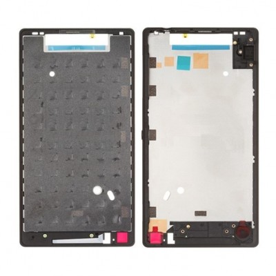 Lcd Frame Middle Chassis For Sony Xperia Zl C6506 Black By - Maxbhi Com