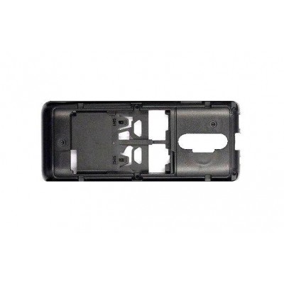 Lcd Frame Middle Chassis For Nokia 107 Dual Sim Black By - Maxbhi Com
