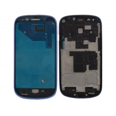 Lcd Frame Middle Chassis For Samsung I8200n Galaxy S Iii Mini With Nfc Blue By - Maxbhi Com