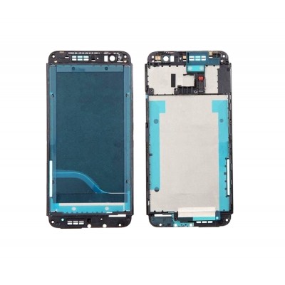 Lcd Frame Middle Chassis For Htc One E8 With Dual Sim White By - Maxbhi Com