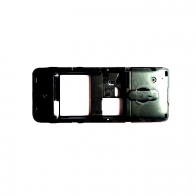Lcd Frame Middle Chassis For Nokia 130 Dual Sim Black By - Maxbhi Com