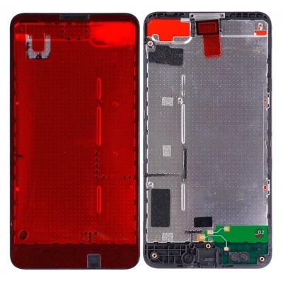 Lcd Frame Middle Chassis For Nokia Lumia 635 Rm974 Orange By - Maxbhi Com