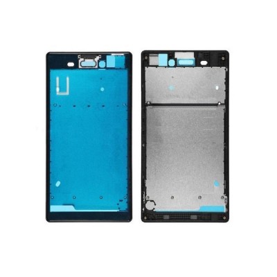 Lcd Frame Middle Chassis For Sony Xperia T3 Black By - Maxbhi Com