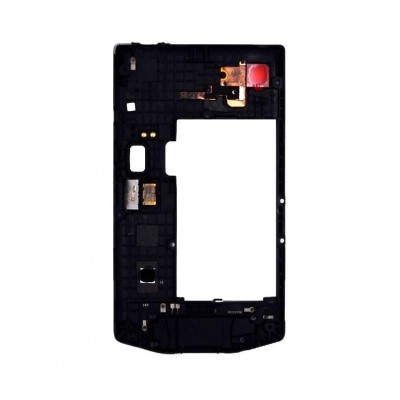 Lcd Frame Middle Chassis For Blackberry Porsche Design P9983 Black By - Maxbhi Com