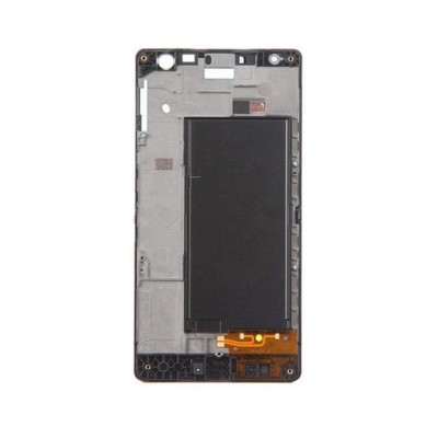 Lcd Frame Middle Chassis For Nokia Lumia 735 Lte Rm1039 Green By - Maxbhi Com