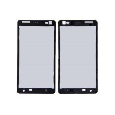 Lcd Frame Middle Chassis For Microsoft Lumia 435 Black By - Maxbhi Com