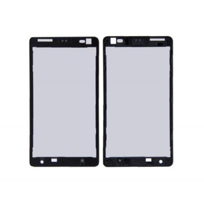 Lcd Frame Middle Chassis For Microsoft Lumia 435 Dual Sim White By - Maxbhi Com