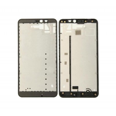 Lcd Frame Middle Chassis For Microsoft Lumia 640 Xl Lte Black By - Maxbhi Com