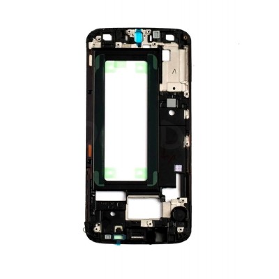 Lcd Frame Middle Chassis For Samsung Galaxy S6 Cdma Black By - Maxbhi Com