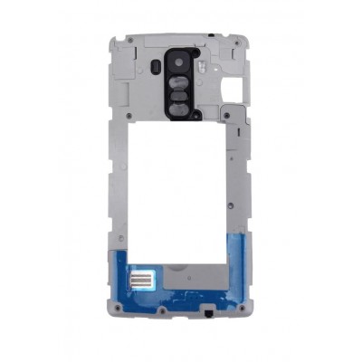 Lcd Frame Middle Chassis For Lg G Vista D631 White By - Maxbhi Com
