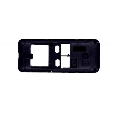 Lcd Frame Middle Chassis For Microsoft Nokia 222 Black By - Maxbhi Com