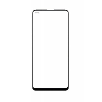 Replacement Front Glass For Realme X50m 5g Black By - Maxbhi Com