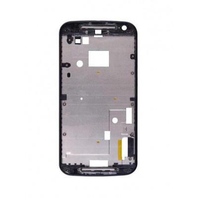 Lcd Frame Middle Chassis For Motorola Moto G 2nd Gen Dual Sim Black By - Maxbhi Com