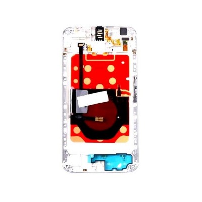 Lcd Frame Middle Chassis For Google Nexus 6 64gb White By - Maxbhi Com