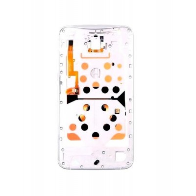 Lcd Frame Middle Chassis For Google Nexus 6 64gb White By - Maxbhi Com