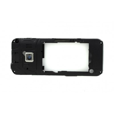 Lcd Frame Middle Chassis For Samsung C3322i Black By - Maxbhi Com