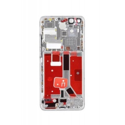 Lcd Frame Middle Chassis For Huawei P40 Pro White By - Maxbhi Com