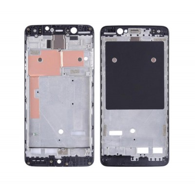 Lcd Frame Middle Chassis For Bq Aquaris U2 Black By - Maxbhi Com