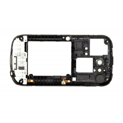 Lcd Frame Middle Chassis For Samsung Google Nexus S I9023 White By - Maxbhi Com