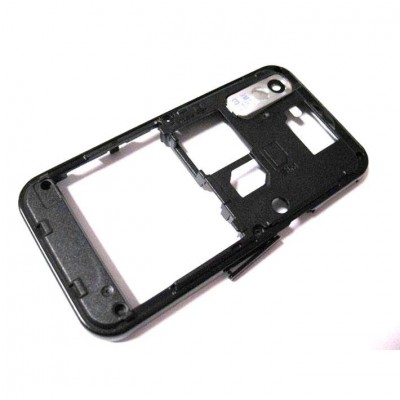 Lcd Frame Middle Chassis For Samsung Tocco Lite Gts5230 White By - Maxbhi Com