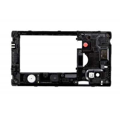 Lcd Frame Middle Chassis For Lg Optimus L5 Dual E612 Black By - Maxbhi Com