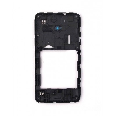 Lcd Frame Middle Chassis For Huawei Ascend Y300 T8833 Black By - Maxbhi Com