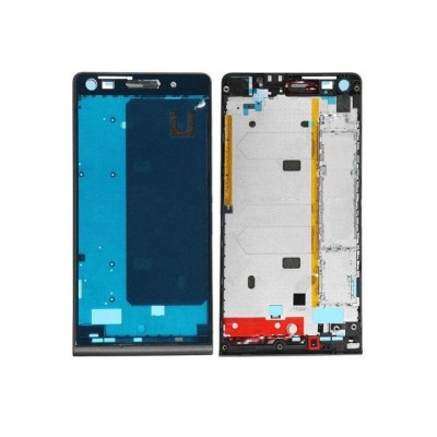 Lcd Frame Middle Chassis For Huawei Ascend G6 Black By - Maxbhi Com
