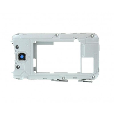Lcd Frame Middle Chassis For Samsung C3592 With Dual Sim Red By - Maxbhi Com