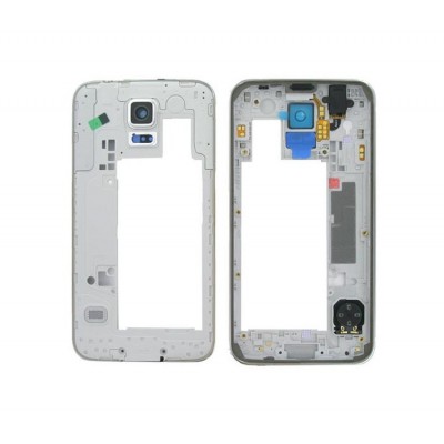 Lcd Frame Middle Chassis For Samsung Galaxy S5 Duos Black By - Maxbhi Com