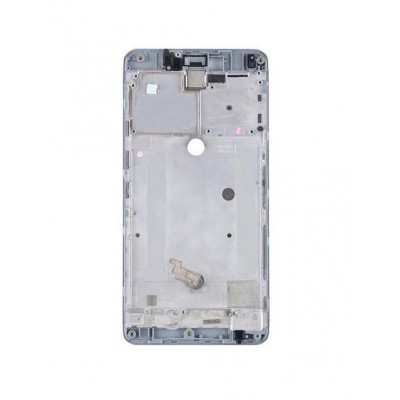 Lcd Frame Middle Chassis For Bq Aquaris U Plus Black By - Maxbhi Com