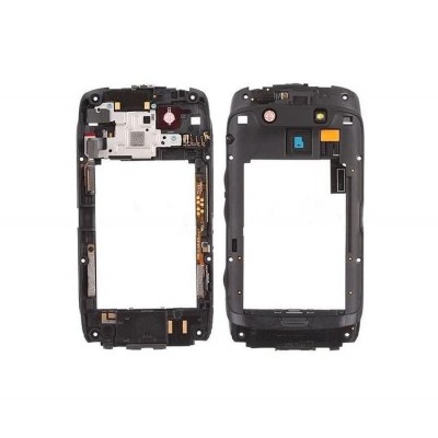 Lcd Frame Middle Chassis For Blackberry Torch 9860 White By - Maxbhi Com