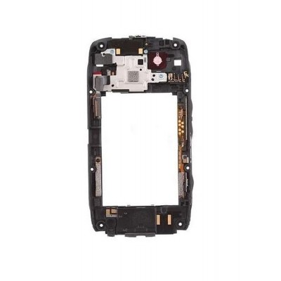 Lcd Frame Middle Chassis For Blackberry Torch 9860 White By - Maxbhi Com