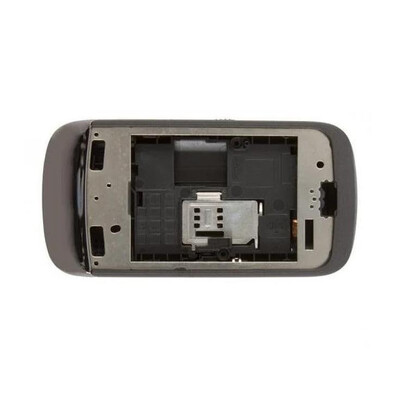 Lcd Frame Middle Chassis For Nokia C202 Black By - Maxbhi Com
