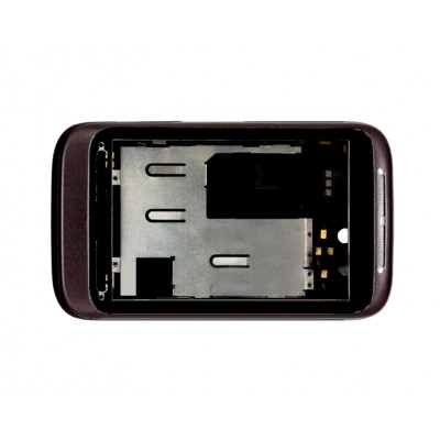 Lcd Frame Middle Chassis For Htc Wildfire S A510b G13 Brown By - Maxbhi Com