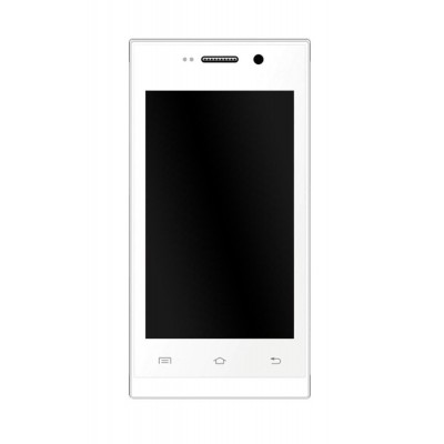 Lcd Frame Middle Chassis For Intex Aqua Y2 White By - Maxbhi Com