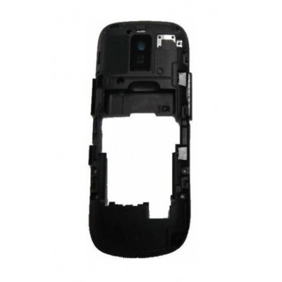 Lcd Frame Middle Chassis For Nokia Asha 202 Black By - Maxbhi Com