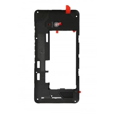 Lcd Frame Middle Chassis For Microsoft Lumia 640 Black By - Maxbhi Com