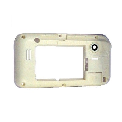 Lcd Frame Middle Chassis For Samsung E2652w Champ Duos Yellow Black By - Maxbhi Com