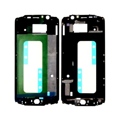 Lcd Frame Middle Chassis For Samsung Galaxy S6 128gb Black By - Maxbhi Com