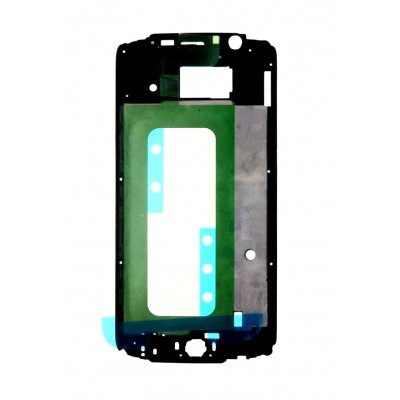 Lcd Frame Middle Chassis For Samsung Galaxy S6 128gb Black By - Maxbhi Com
