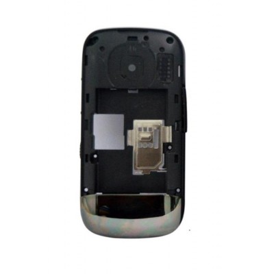 Lcd Frame Middle Chassis For Nokia C206 Touch And Type Black By - Maxbhi Com