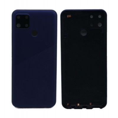 Back Panel Cover For Realme C15 Blue - Maxbhi Com