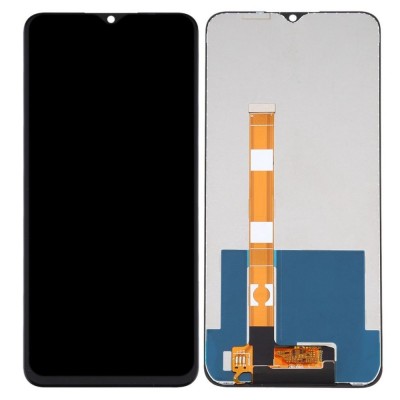 LCD with Touch Screen for Realme C15 Silver