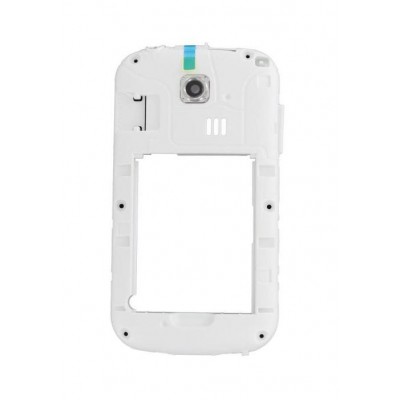 Lcd Frame Middle Chassis For Samsung S3350 Silver By - Maxbhi Com