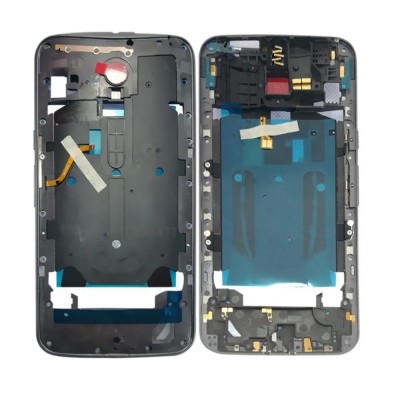 Lcd Frame Middle Chassis For Motorola Moto X Style 16gb Black By - Maxbhi Com