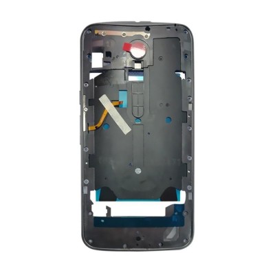 Lcd Frame Middle Chassis For Motorola Moto X Style 16gb Black By - Maxbhi Com